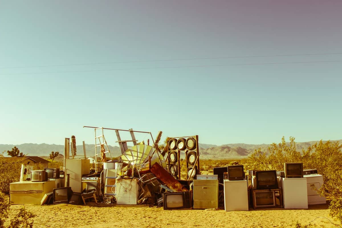 pile of rubbish awaiting collection